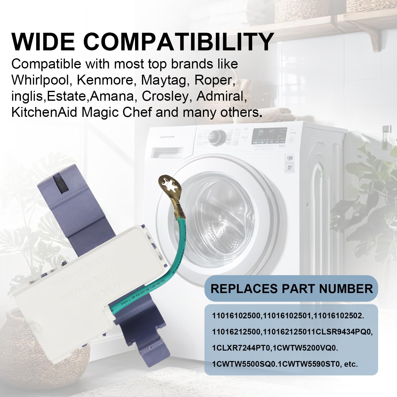 Sikawai 8318084 Washer Lid Switch Replacement Part Compatible with Whirl-Pool Ken-More Washers Replaces AP3180933 PS886960 WP8318084 AP6012742 ES8084 PS11745957 TJ90ES8084 8 Pack - Image 7