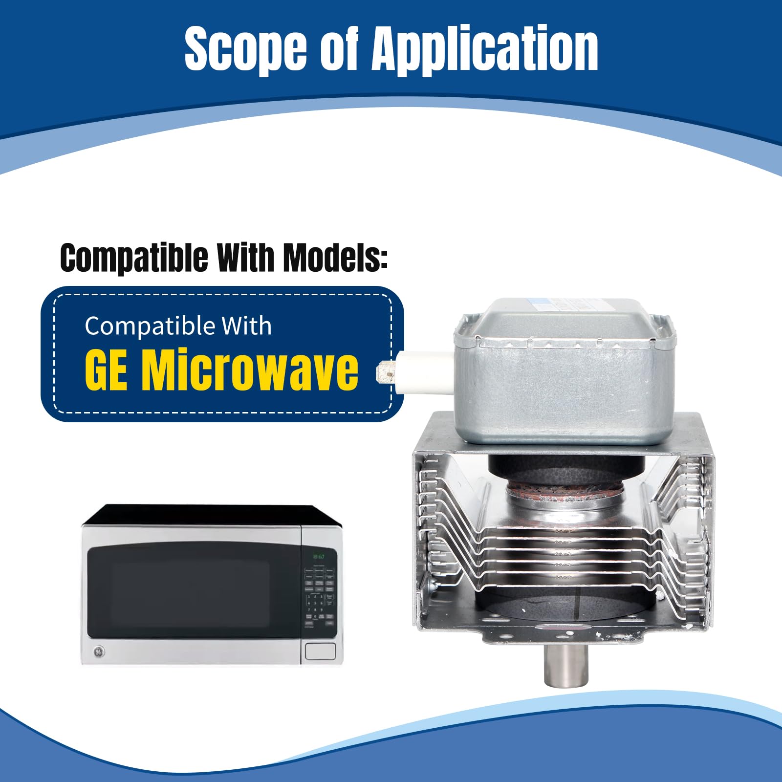 Replacement for GE WB27X10682 Magnetron for Microwave Oven, Compatible with RM269, WB27X10559, 1086312, 2M319J, 2M219J, Microwave Oven Repair Part - Image 4