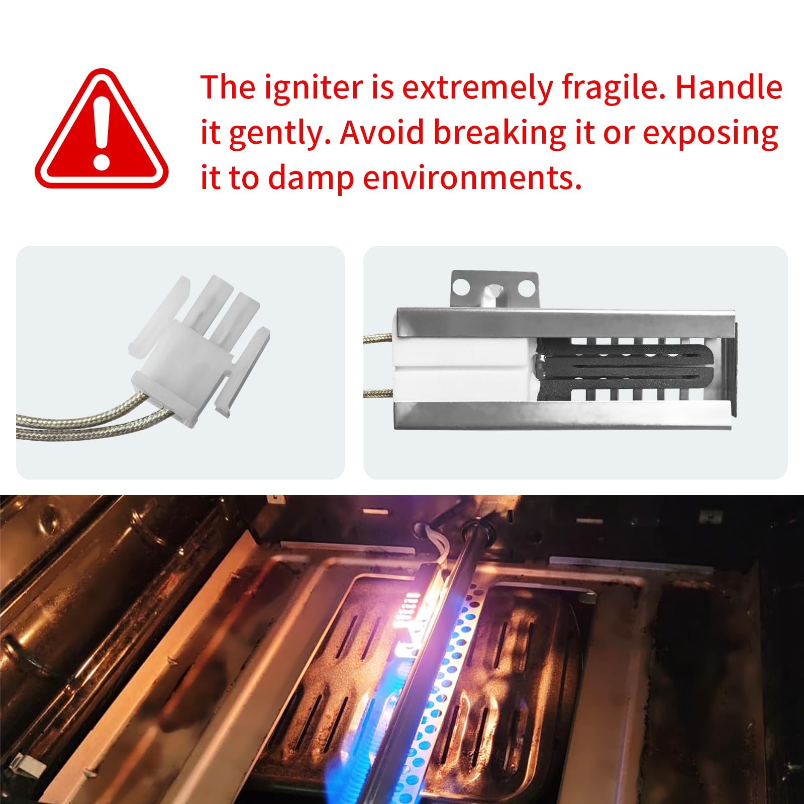 5304509706 316489402 Gas Range Oven Igniter Fit for Frigidaire Kenmore - Image 3