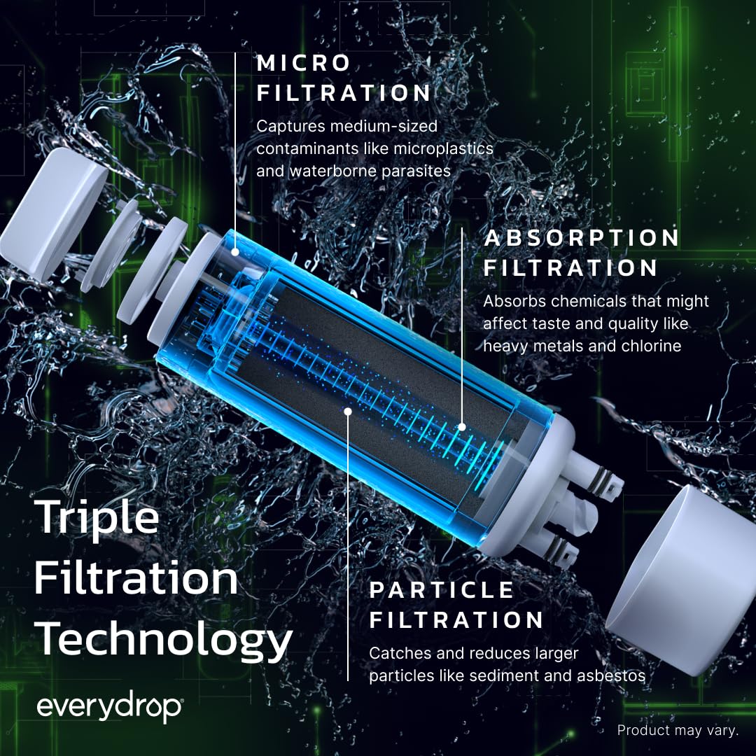 everydrop by Whirlpool Ice & Water Refrigerator Filter 4, Green, EDR4RXD1 - Image 5