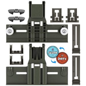 Upgraded W10350375 W10712395 Dishwasher Top Rack Adjuster Replacement Parts