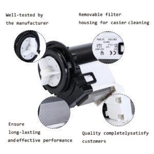 Drain Pump for LG WM2016CW WM3670HVA/HWA WM9000HVA/HWA WM2301HR/HW Washer