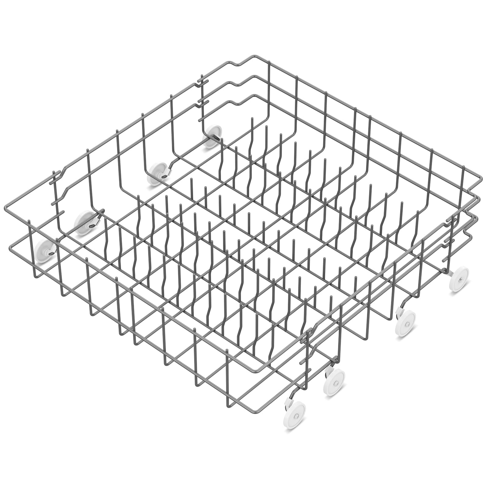 Upgraded 808602302 Dishwasher Lower Rack Compatible with Frigidaire Dishwasher Rack Parts,808602302 5304535768 154432601 FDB1050RES0 Frigidaire Kenmore Dishwasher Bottom Rack Replacement with Wheel - Image 7