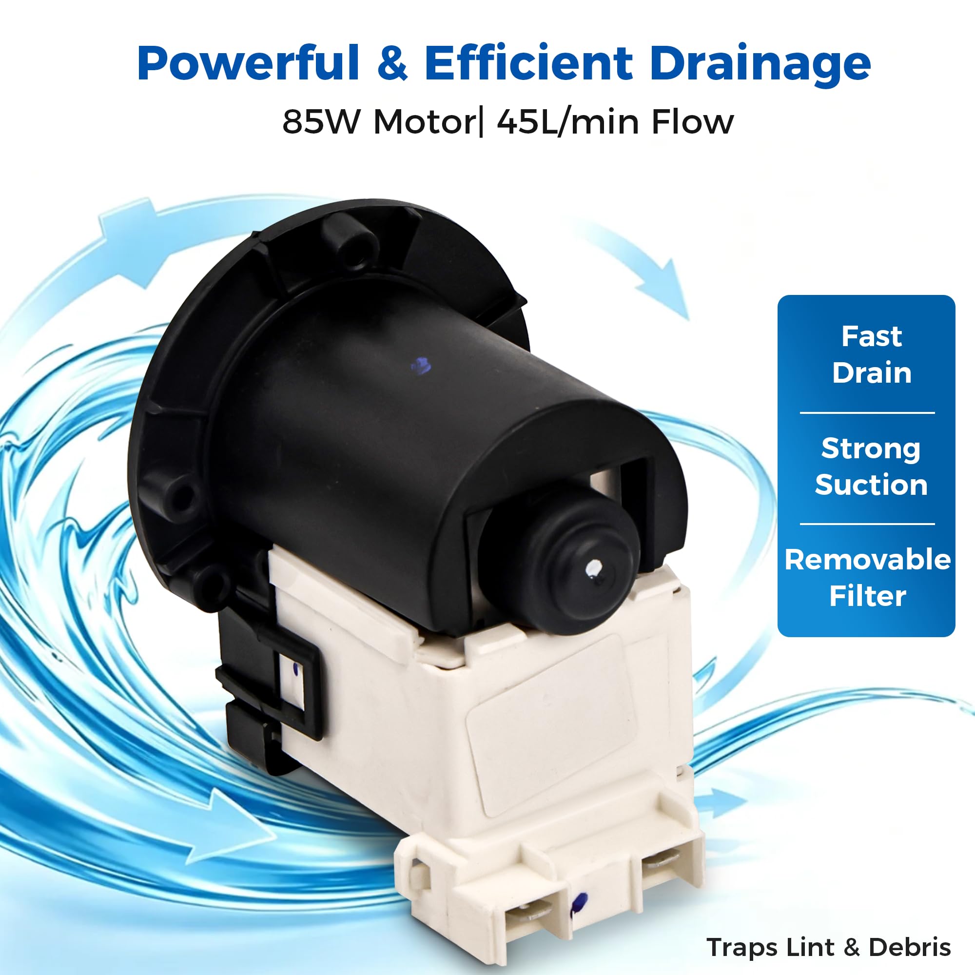 OEM 4681EA2001T Washer Drain Pump for LG - Image 7