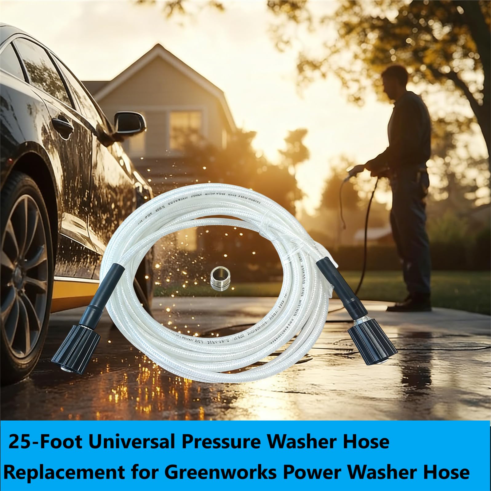 5200402 Universal Pressure Washer Hose for Greenworks Power Washer Hose