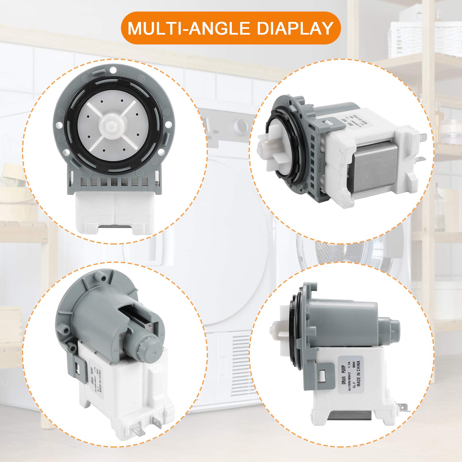 DC31-00178A DC31-00187A PX3516-01 Washer Drain Pump for Samsung Washing Machine - Replaces DC31-00178D B35-3a 5 Year Warranty - Image 3