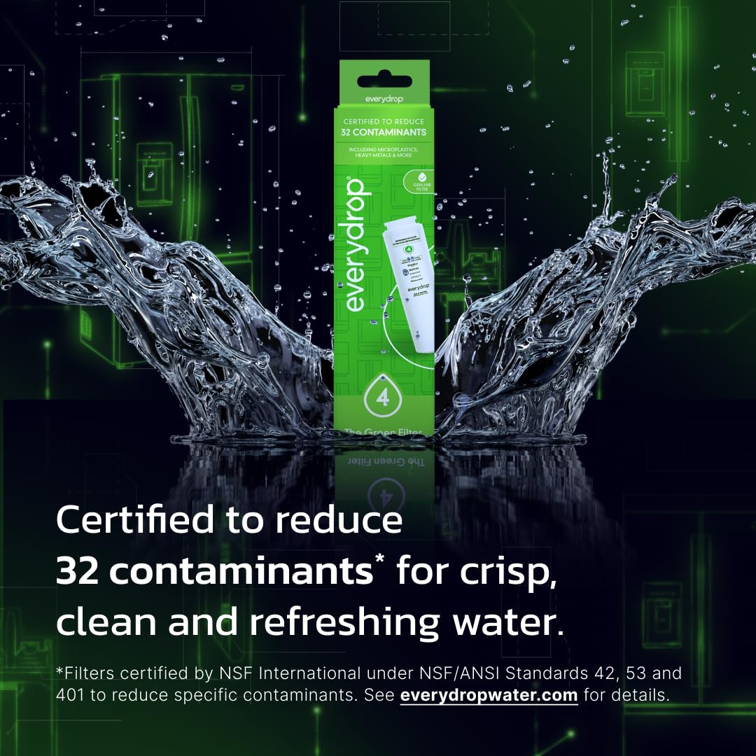 everydrop by Whirlpool Ice & Water Refrigerator Filter 4, Green, EDR4RXD1 - Image 3