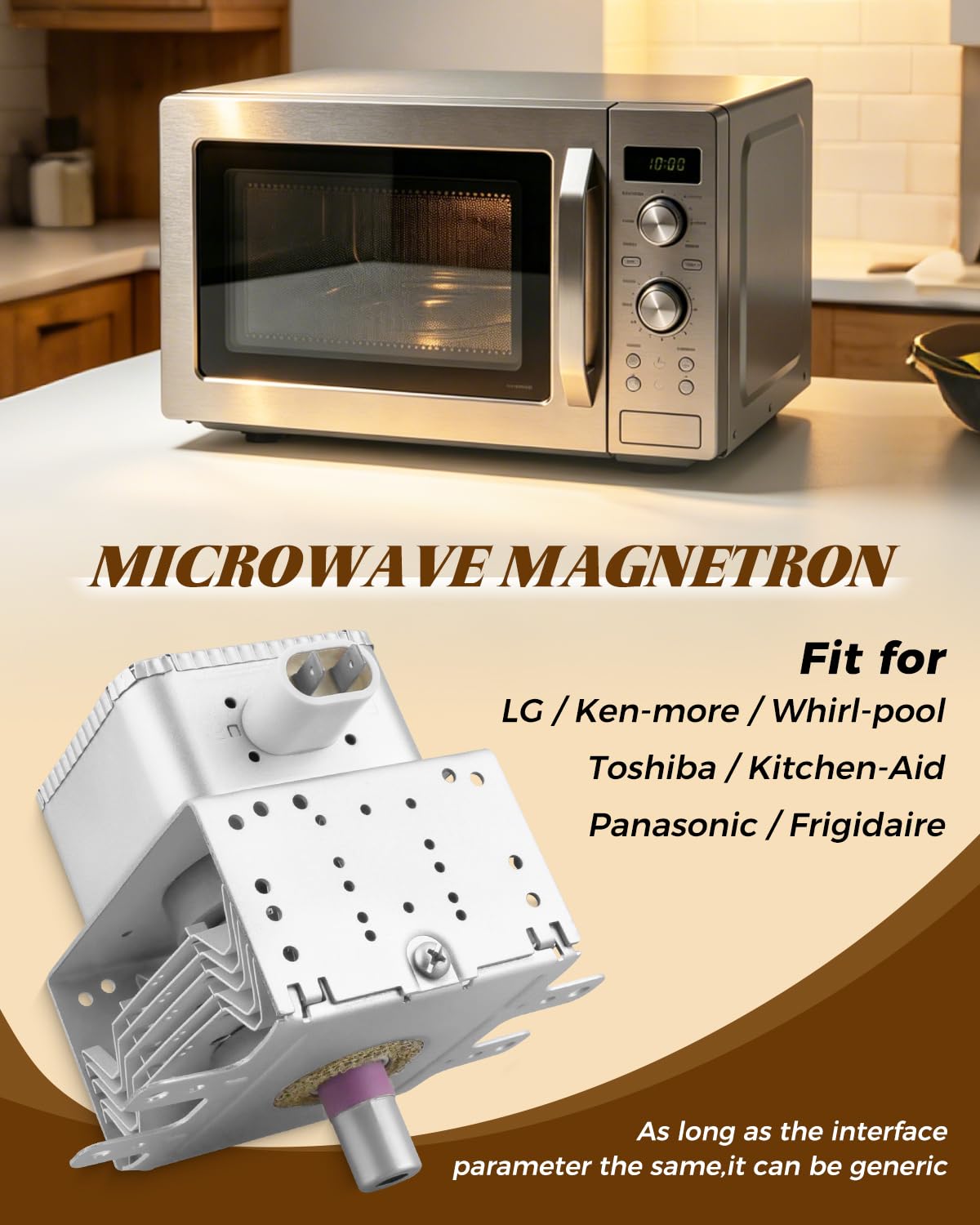 2M253J WPW10693025 2M248J Microwave Magnetron, Replace 2M226 2M248H - Image 3