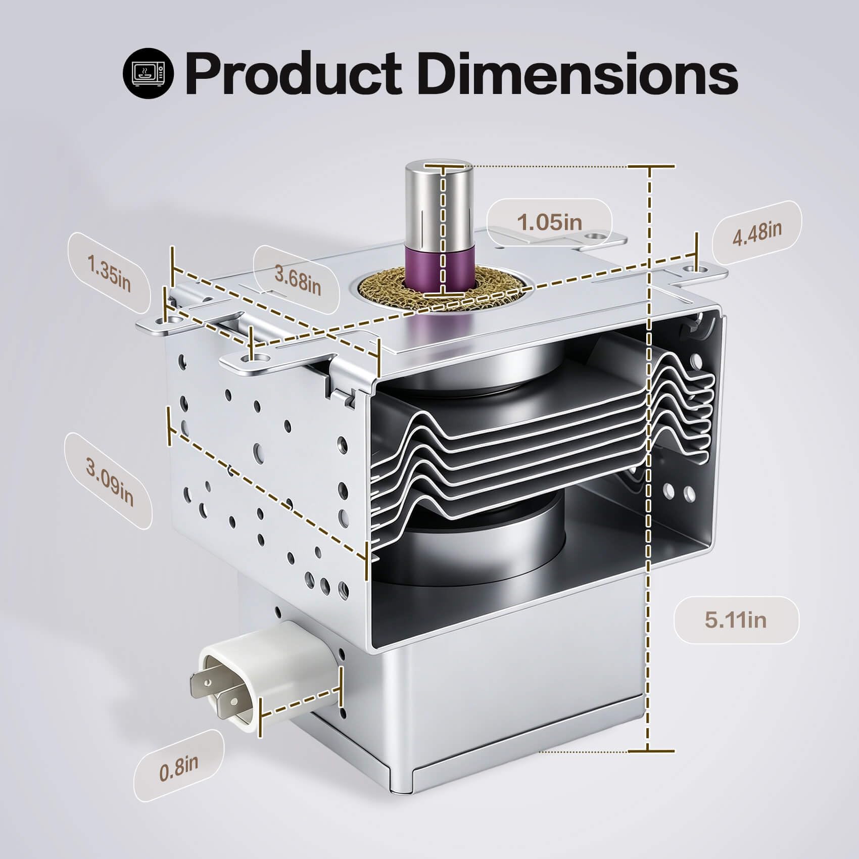 2B71165R 2M214-161GP Magnetron Compatible with LG Microwave Oven - Image 5