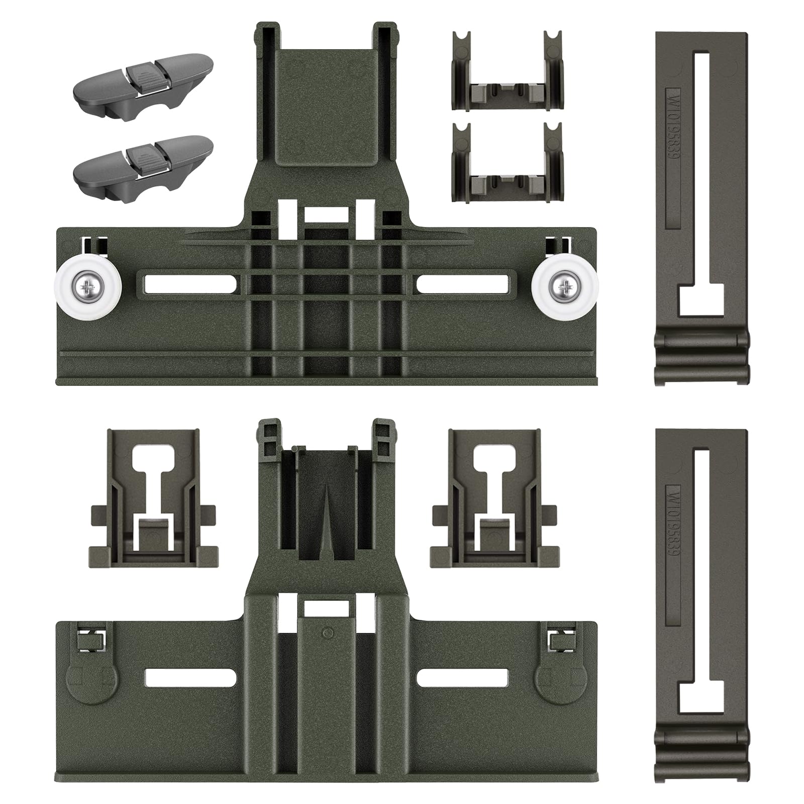 UPGRADED W10350375 W10712395 Dishwasher Top Rack Adjuster Parts For Whirlpool Dishwasher Parts WDT730PAHZ0 WDT970SAHZ0 WDTA50SAHZ0 WDT750SAHZ0 Upper Rack Parts For Kenmore 665 Dishwasher Top Rack Part - Image 7