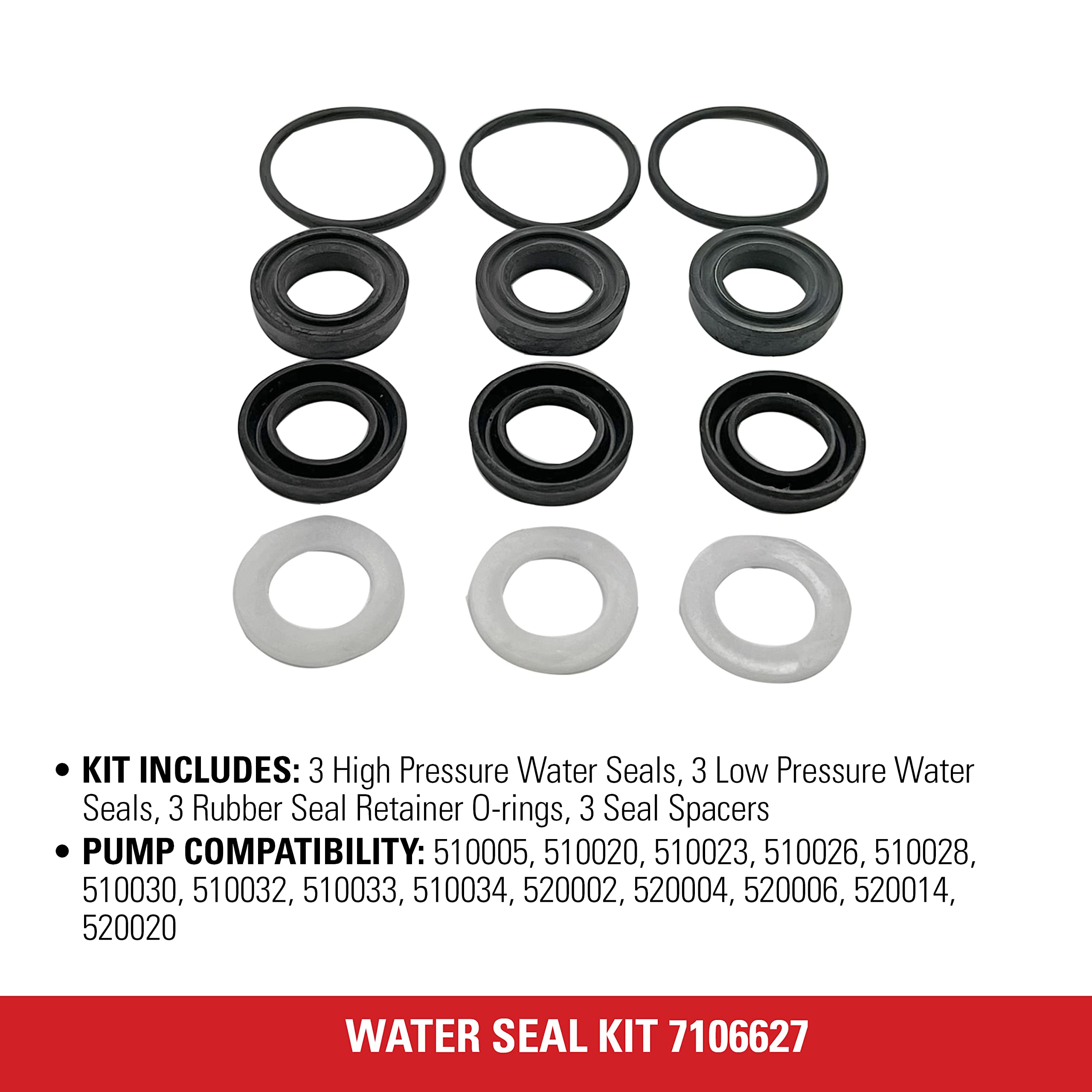 Simpson Replacement Water Seal Kit for Pressure Washer Pumps - Image 3