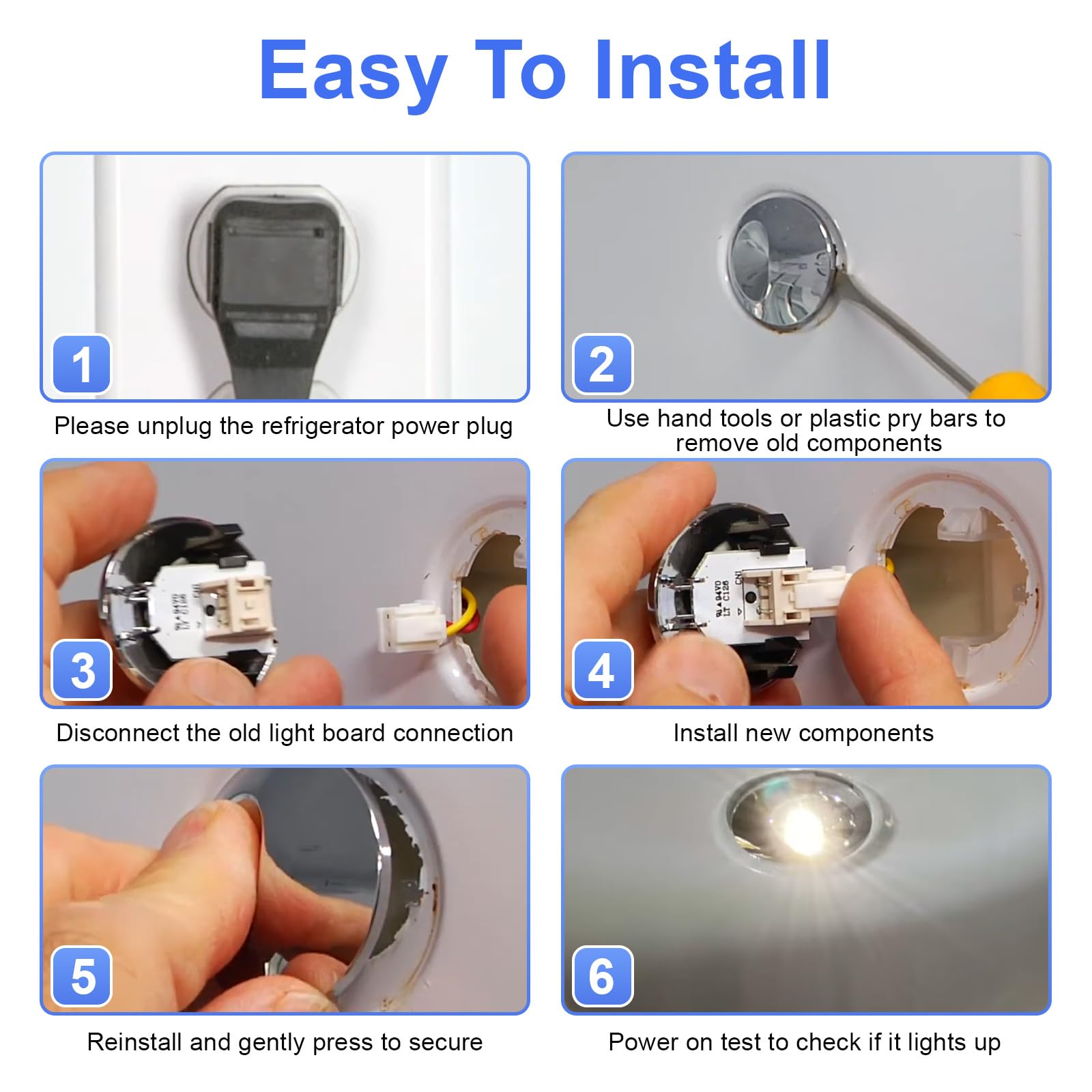 WR55X11132 WR55X25754 for GE Refrigerator LED Light Assembly Replacement - Image 5