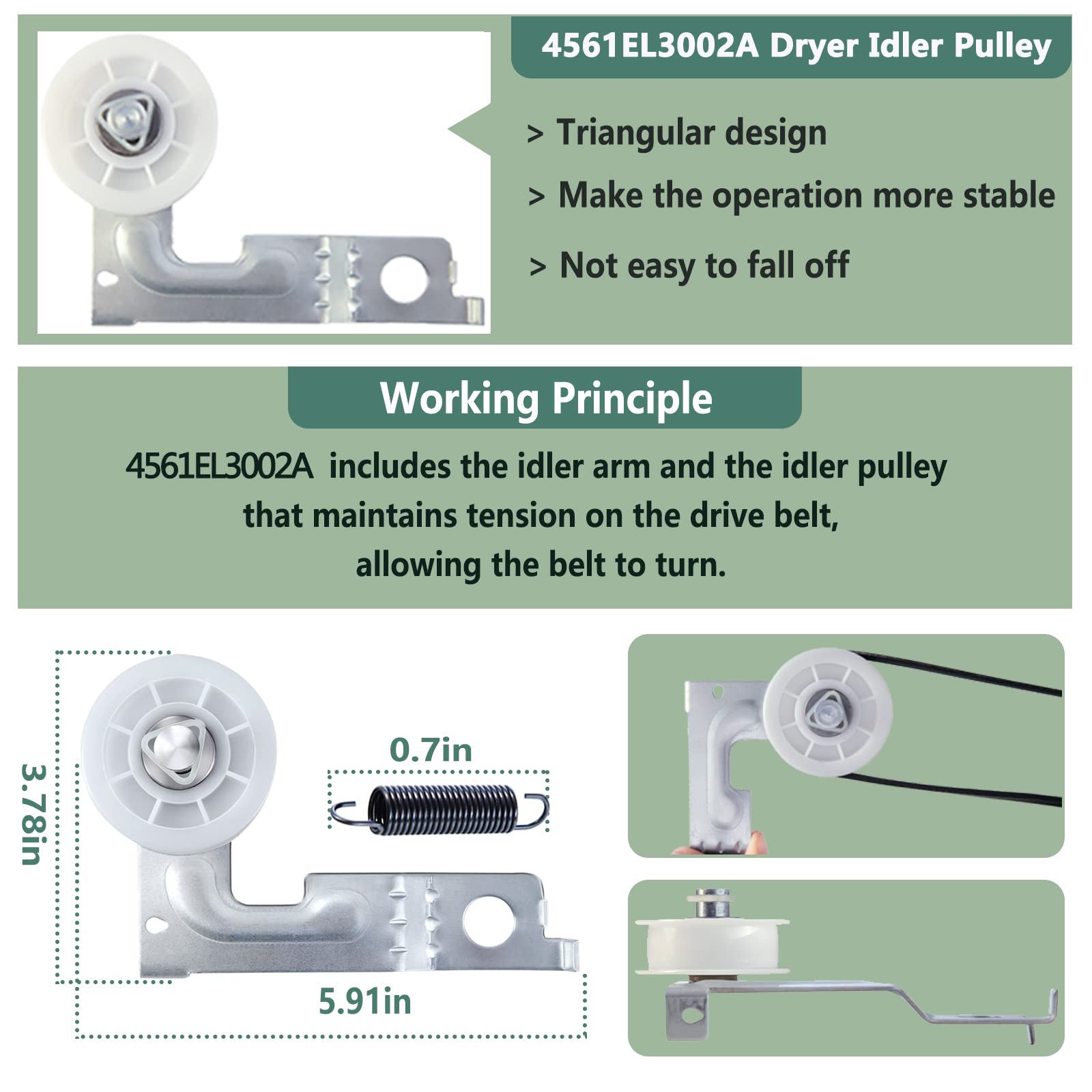 Upgraded Dryer Repair Kit Compatible with LG Kenmore Dryers - Image 7