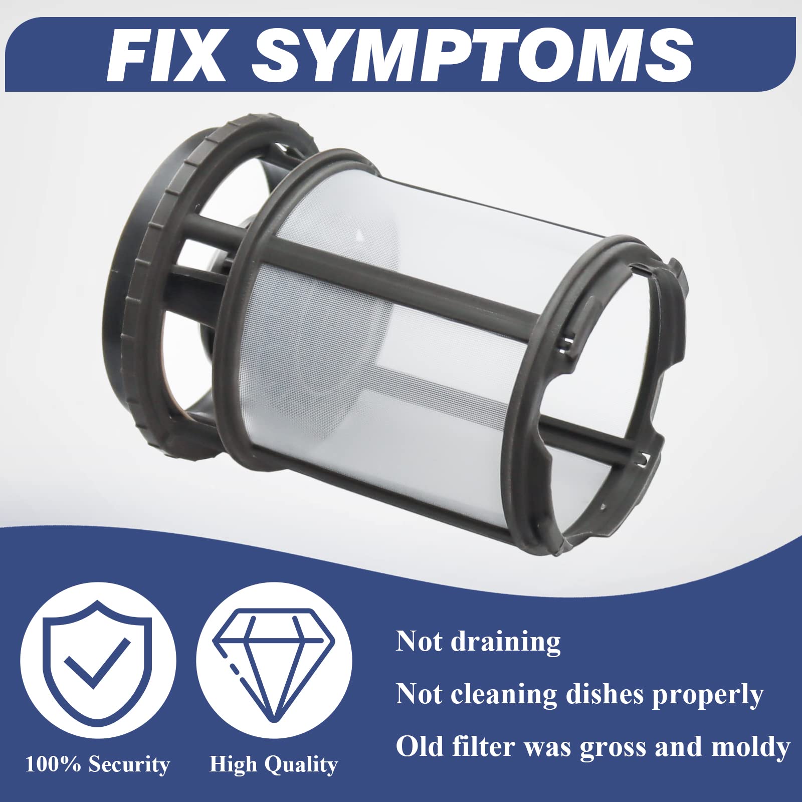 W10872845 Dishwasher Pump Filter Cup Replacement for Whirlpool KitchenAid - Image 3