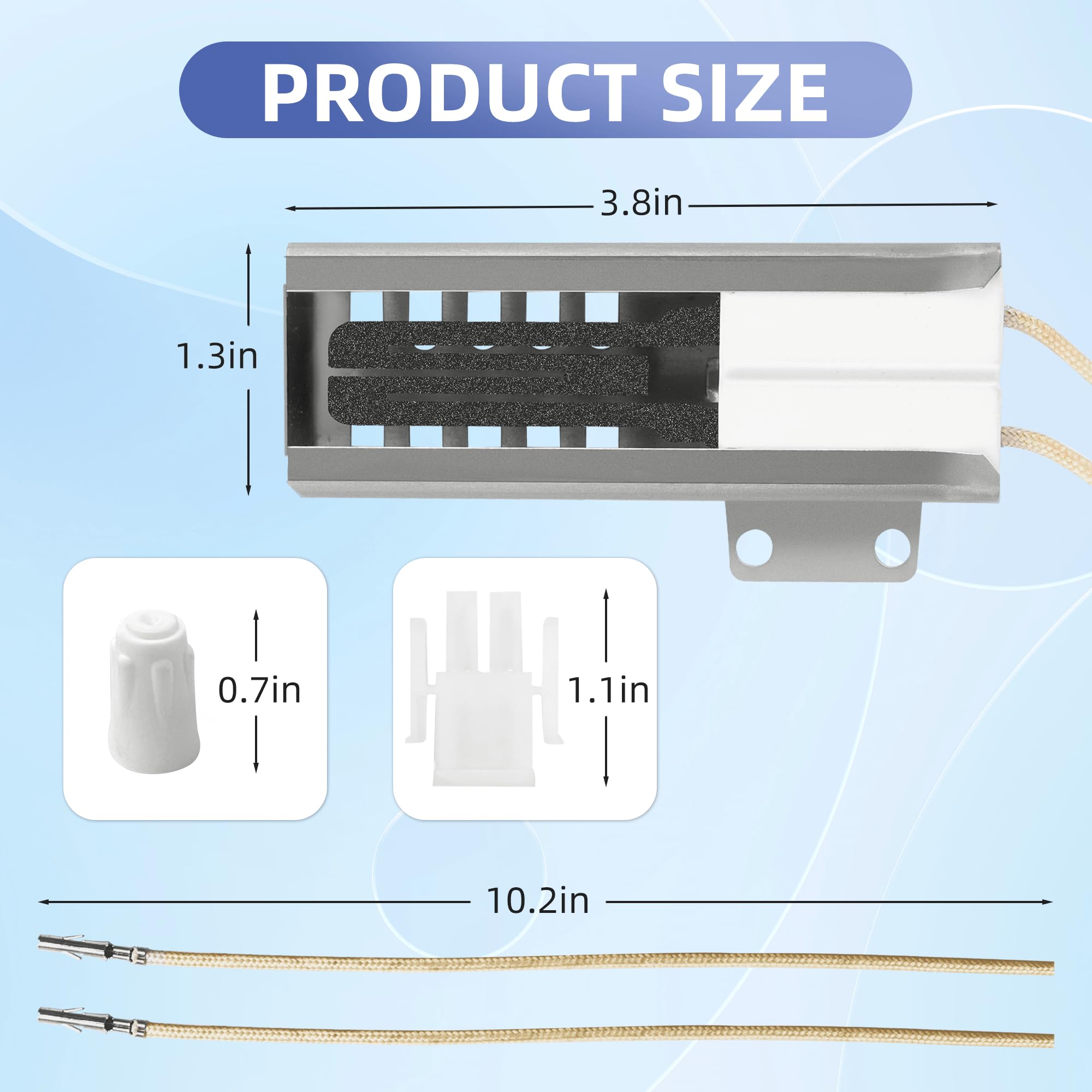 DG94-00520A DG94-01441A for Samsung oven igniter NX58H5600SS NX58F5500SB NX60A6511SS, Frigidaire 5303935066,Norton 501a,Replaces W10918546 PS4241428 - Image 5