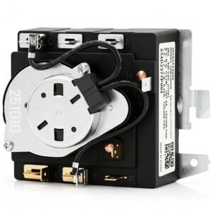 WE04X24550 234D2377P004 Dryer Timer Replacement for GE Dryer Parts Fit for GE GTD42EASJ2WW GTD42GASJ2WW GTX42EASJ2WW GTD42GASJ3WW GTD42EASJ1WW GTD48GASW0WB GTD42EASJ0WW GTD42EASJ3WW GTX42GASJ0WW