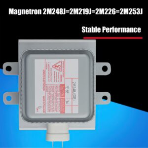 New 2M248J W10693025 Microwave Oven Magnetron Wind-Cooling 1000W for Toshiba Microwave Replacement Parts 2m240j（L）2m303j（L）OM75P (10) OM75P-21-ESGN 2M253J Wpw10693025 Repair Accessories