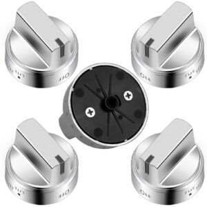 AMI PARTS Stainless Steel WB03X24818 Stove Knob Replacement for GE