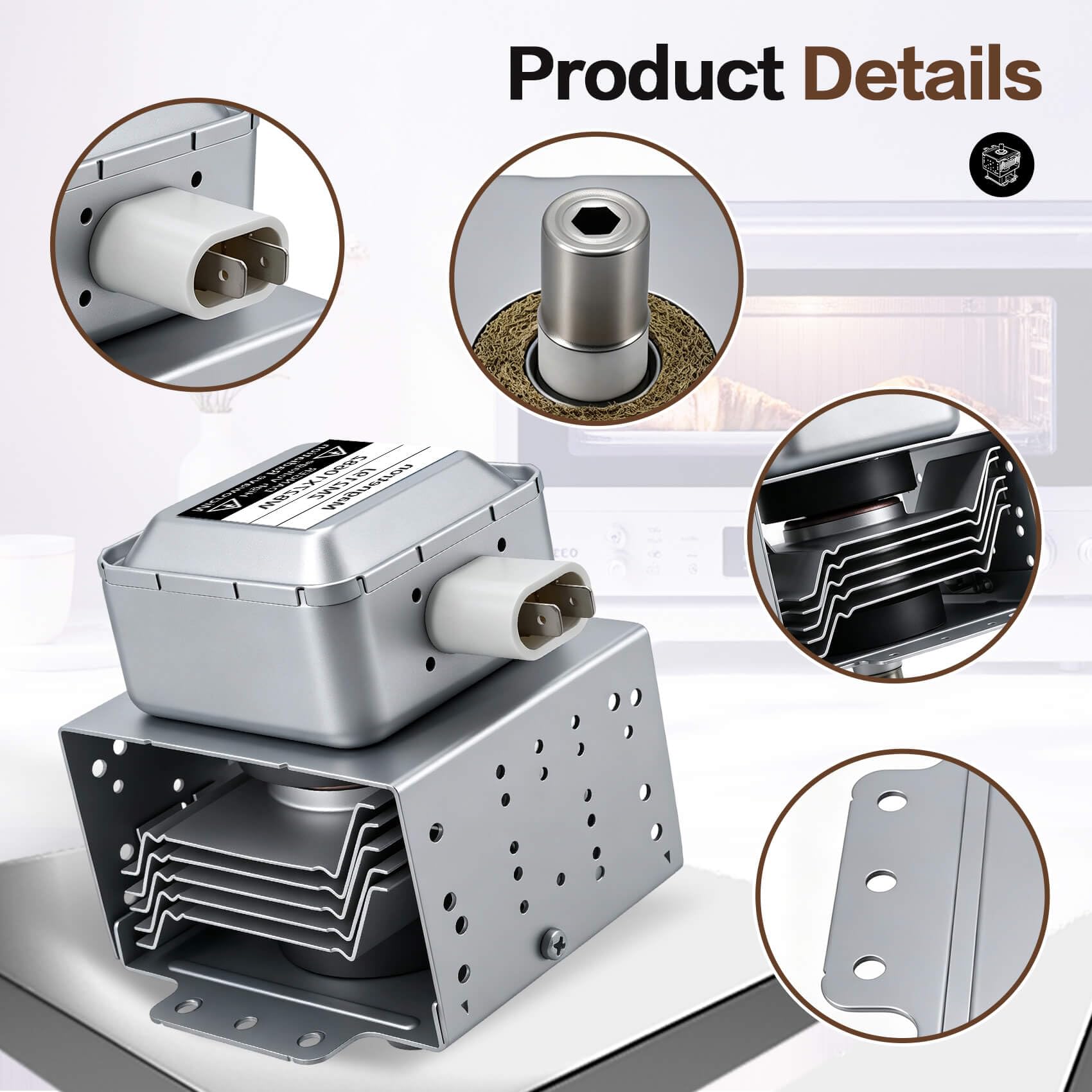 WB27X10682 2M319J RM269 Magnetron Compatible with GE Microwave Oven