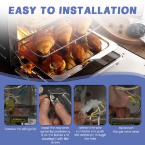 O-CONN WB13K21 Oven Igniter Replacement for GE Samsung Hotpoint Kenmore Gas Range Oven, Replaces 5303935066 DG94-00520A IG9998 Norton 501a