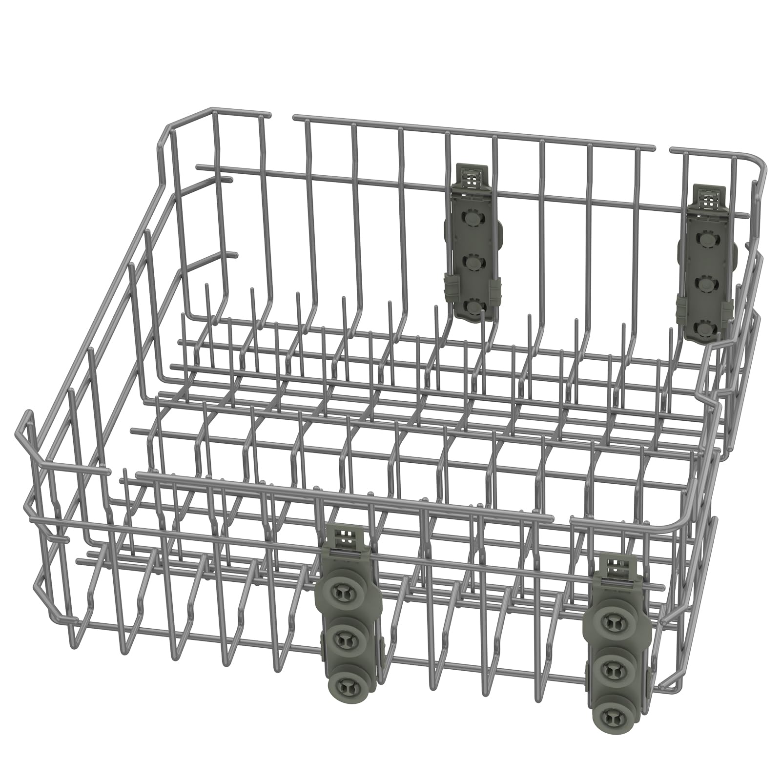 Upgraded WD28X35779 Dishwasher Upper Rack Compatible with GE Dishwasher Rack Replacement WD28X30219 GDF510PSR3SS GDF510PSM0SS GDF535PSR0SS GDT550HSD4SS GE Dishwasher Parts Top Rack Tray With Wheels
