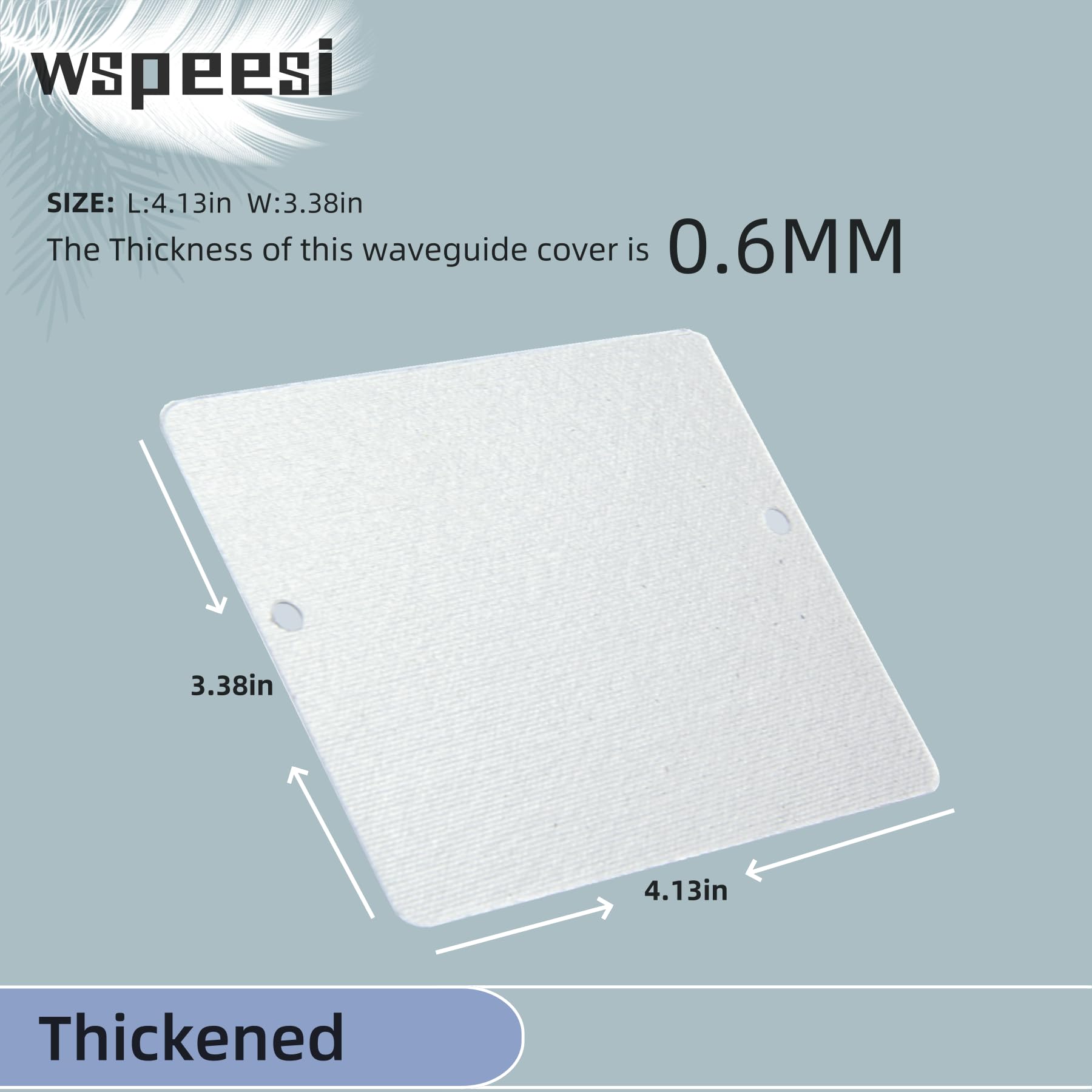 WB34X21271 Microwave Waveguide Cover Replacement (Thickened) is Compatible with GE microwaves, Replacing AP5791399 3026729 and PS8754952, and Comes with Two Locking Buttons (WB03X27704)