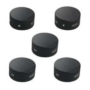 GABEROAD [Upgraded RV Gas Range Oven Knob Replacement Compatible with Greystone Range Oven Gas Stove Knob CF-RV17, CF-RV17B, CF-RV17BB, CF-RV21, CF-RV21B, CF-RV21BB(5pcs)
