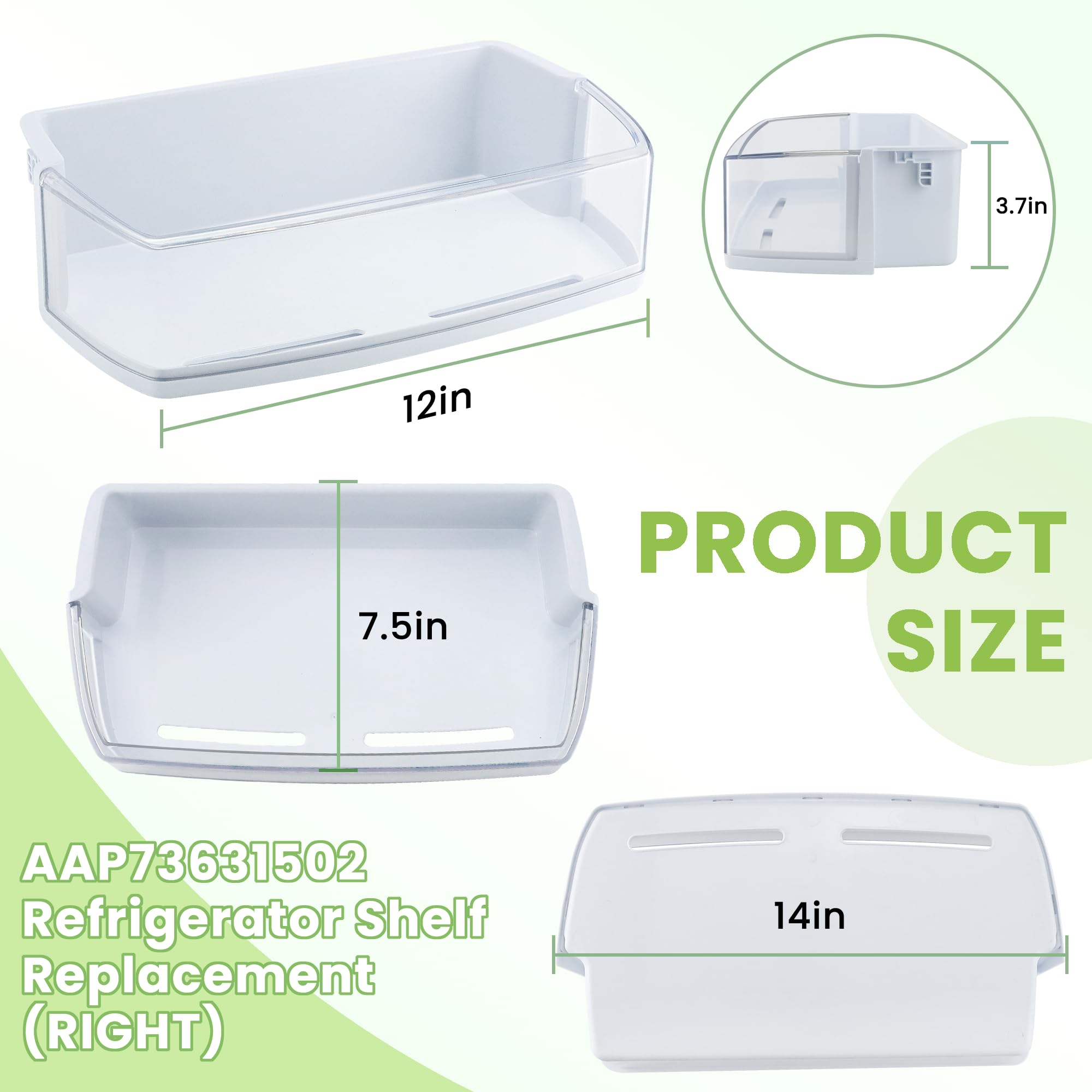 AAP73631502 LG Refrigerator Shelf Replacement (RIGHT) BY AMI PARTS