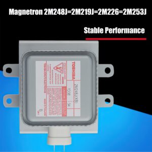 2M248J(GS) Microwave Oven Magnetron Wind-Cooling 1000W 2M253J for Toshiba Microwave Compatible with 2M219J,2M226,2M248J 2M253J(XB) Magnetron