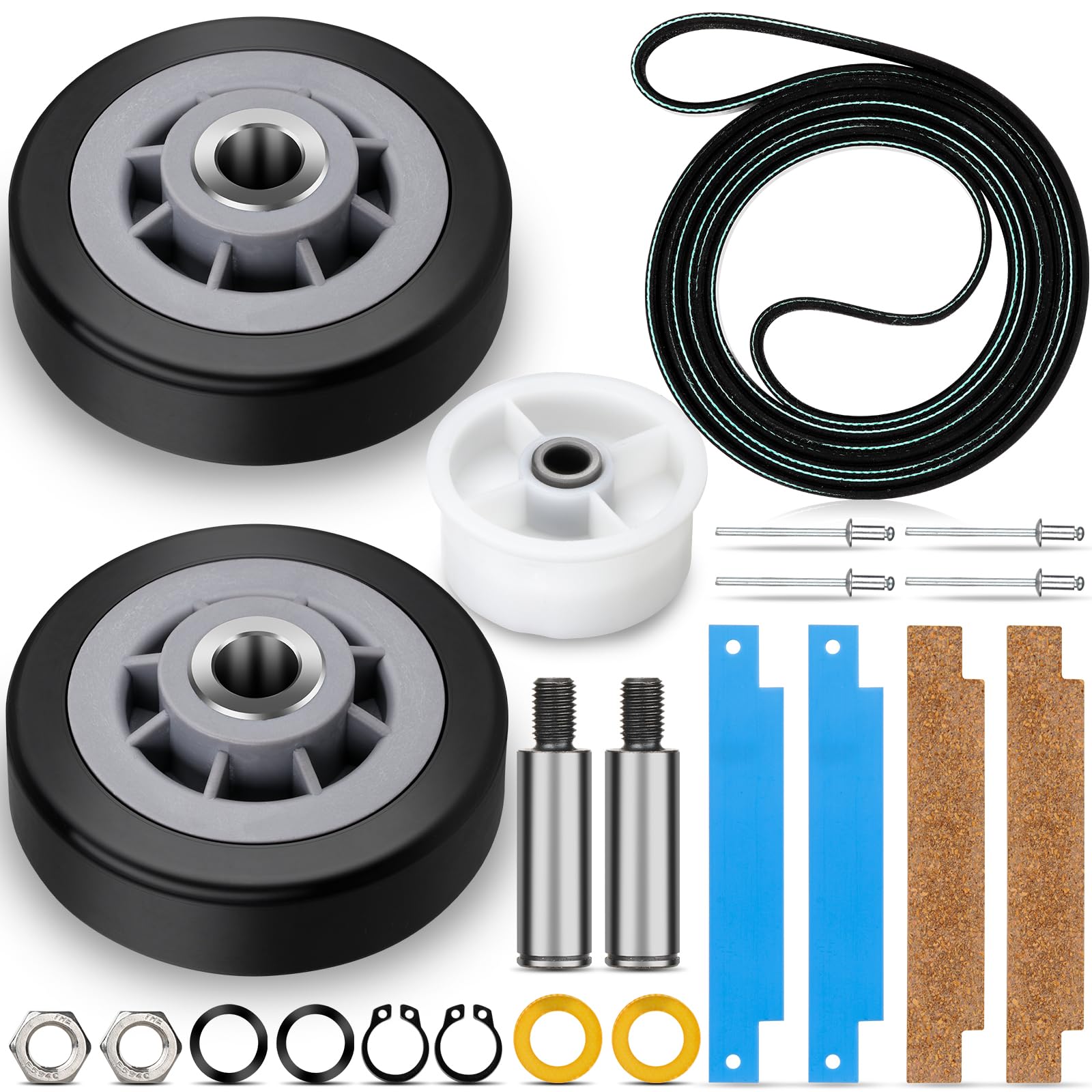 Valchoose Upgraded Maytag Dryer Drum Roller Kit, Replacement Components