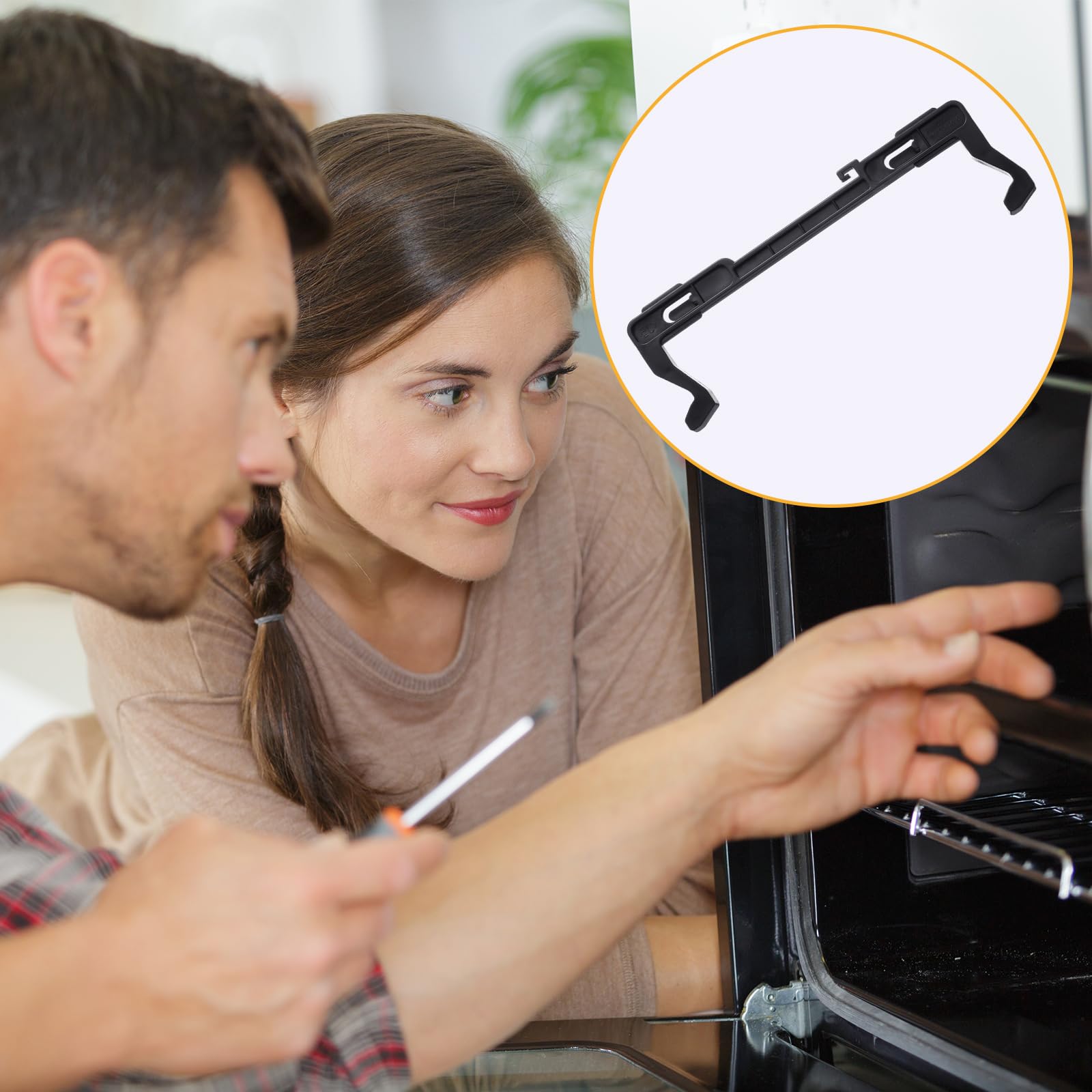 Tellegloww 2 Pack Microwave Door Latch Compatible with Most Microwaves