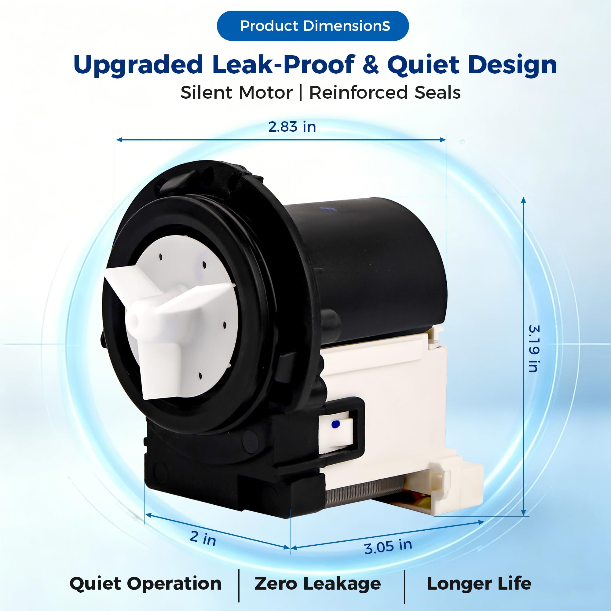OEM 4681EA2001T Washer Drain Pump for LG - Image 3