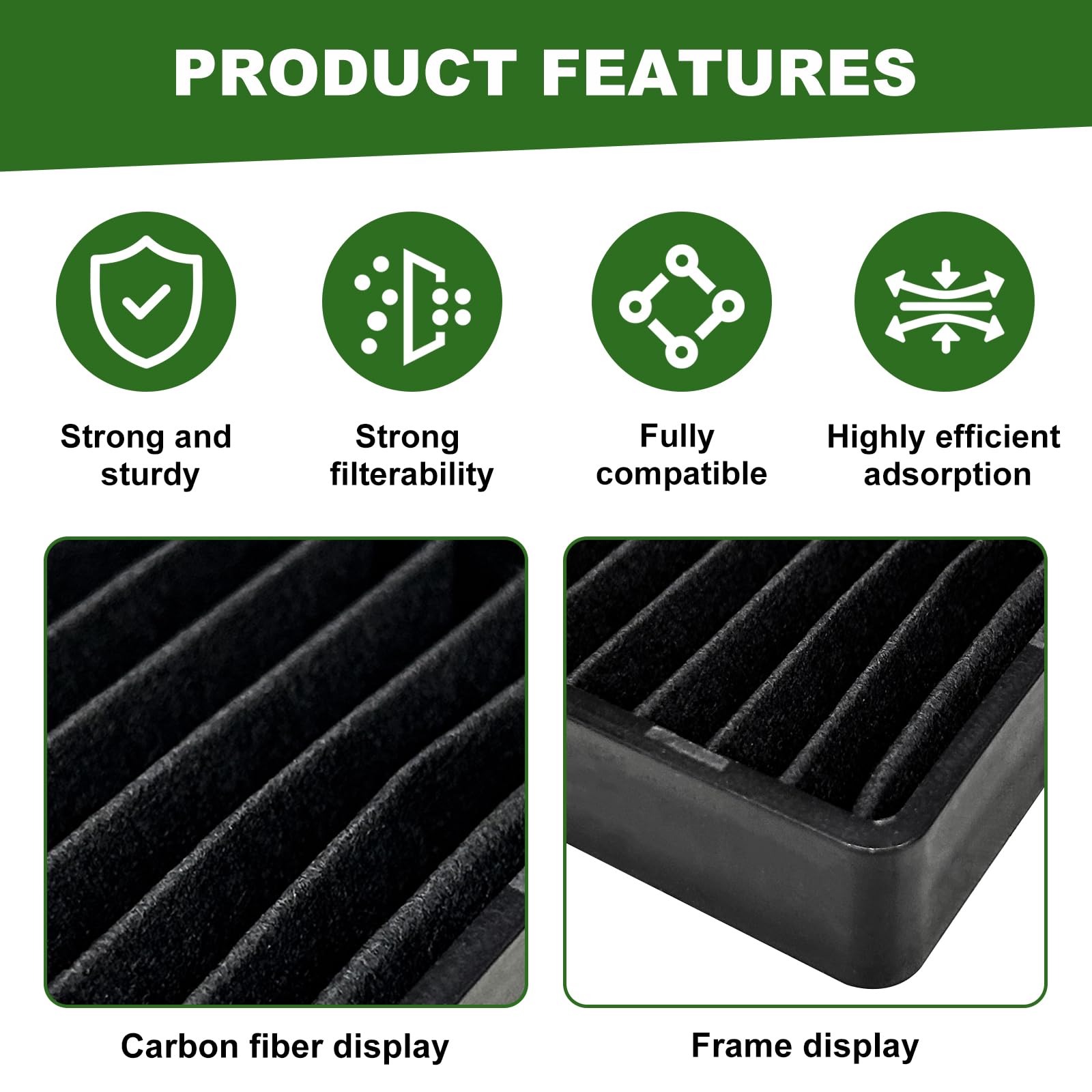 3 Pack 5230W1A003A Microwave Charcoal Filter Replacement for LG Kenmore GE Microwave Filter Replacement,Replaces LMHM2237BD LMV1650ST LMV2031SB LMV2031ST PVM9005SJ8SS JVM7195SK6SS - Image 5