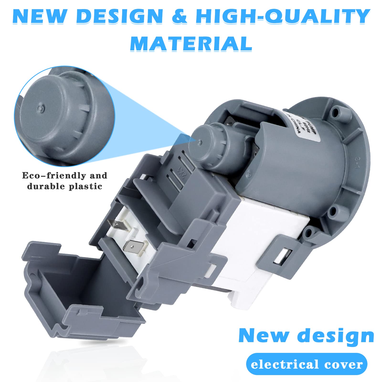 New Washer Drain Pump DC31-00054D DC31-00187A PX3516-01 for Samsung - Image 3