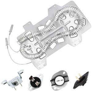 Azdele Heating Element for Samsung Dryer, Dryer Heating Element DC47-00019A for Samsung dv42h5000ew/a3 dv45h7000ew/a2 Dryer Parts, Including DC96-00887A, DC47-00016A, DC47-00018A and DC32-00007A