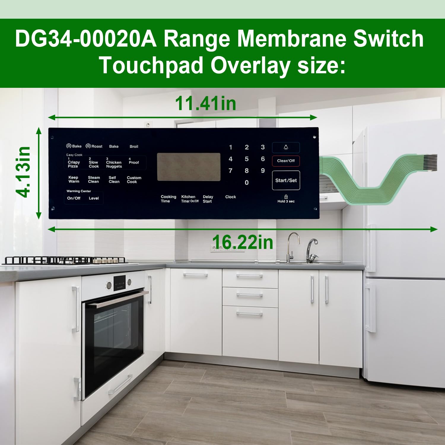 DG34-00020A Range Membrane Switch Touchpad Overlay-Compatible with Samsung - Image 3