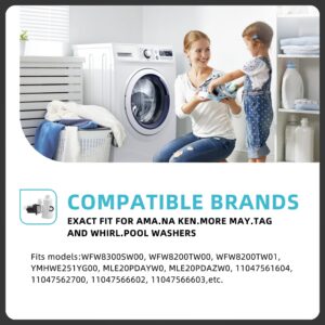wpw10730972 W10130913 Washer Drain Pump Assembly Compatible with kenmore he2 plus whirlpool 9200 duet washer by AMI PARTS