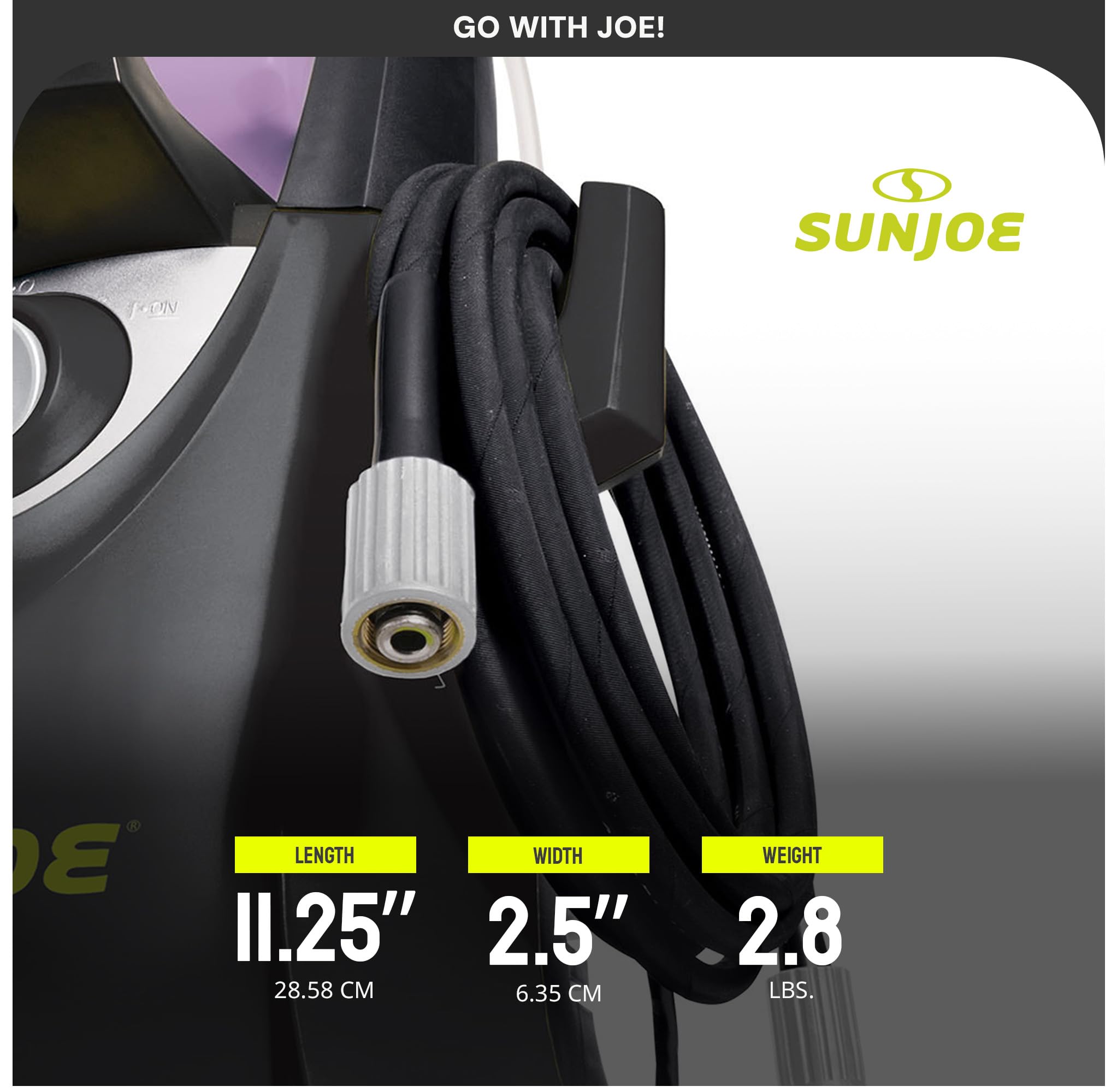 Sun Joe SPX3000-33 Replacement Pressure Washer Hose for SPX3000 Series, SPX3200, SPX3500, SPX4000 Series, SPX4004-MAX, SPX4500, and SPX4600 Series, Manufacturer Original - Image 3