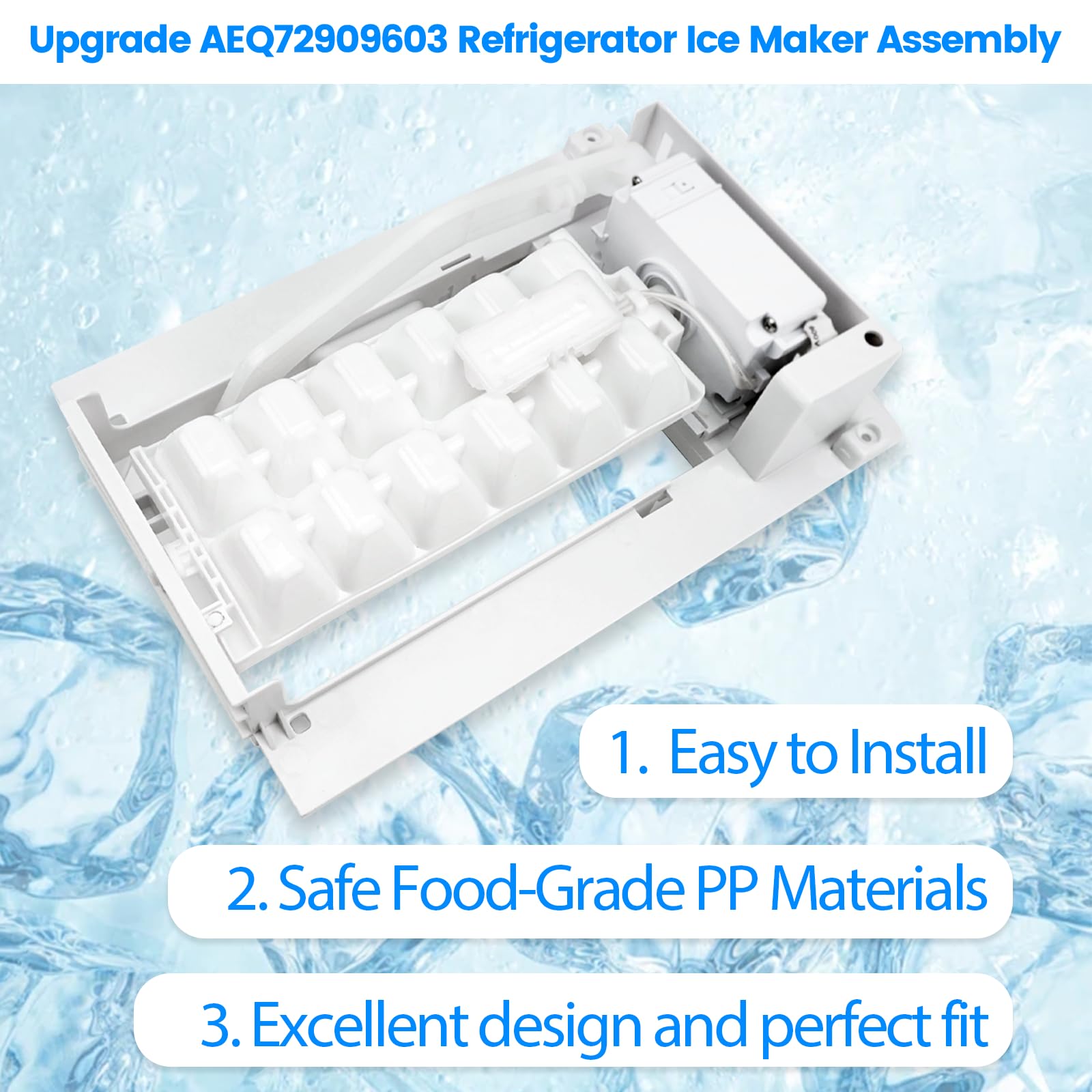 Upgraded AEQ72909603 AEQ72909602 Ice Maker Assembly for LG Refrigerator - Image 7