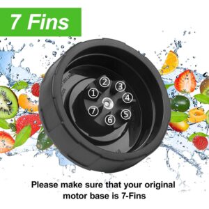 SS101 Replacement Blade for Ninja Blender Accessories, 7-Fins Blender Blade