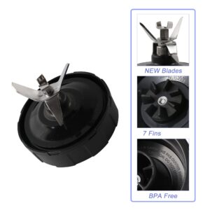 1-Pack Extractor Blade Assembly 7 Fins, Replacement Blender Blade Compatible with Ninja Blenders Auto iQ BL480 BL482 BL642 BL682 NN102