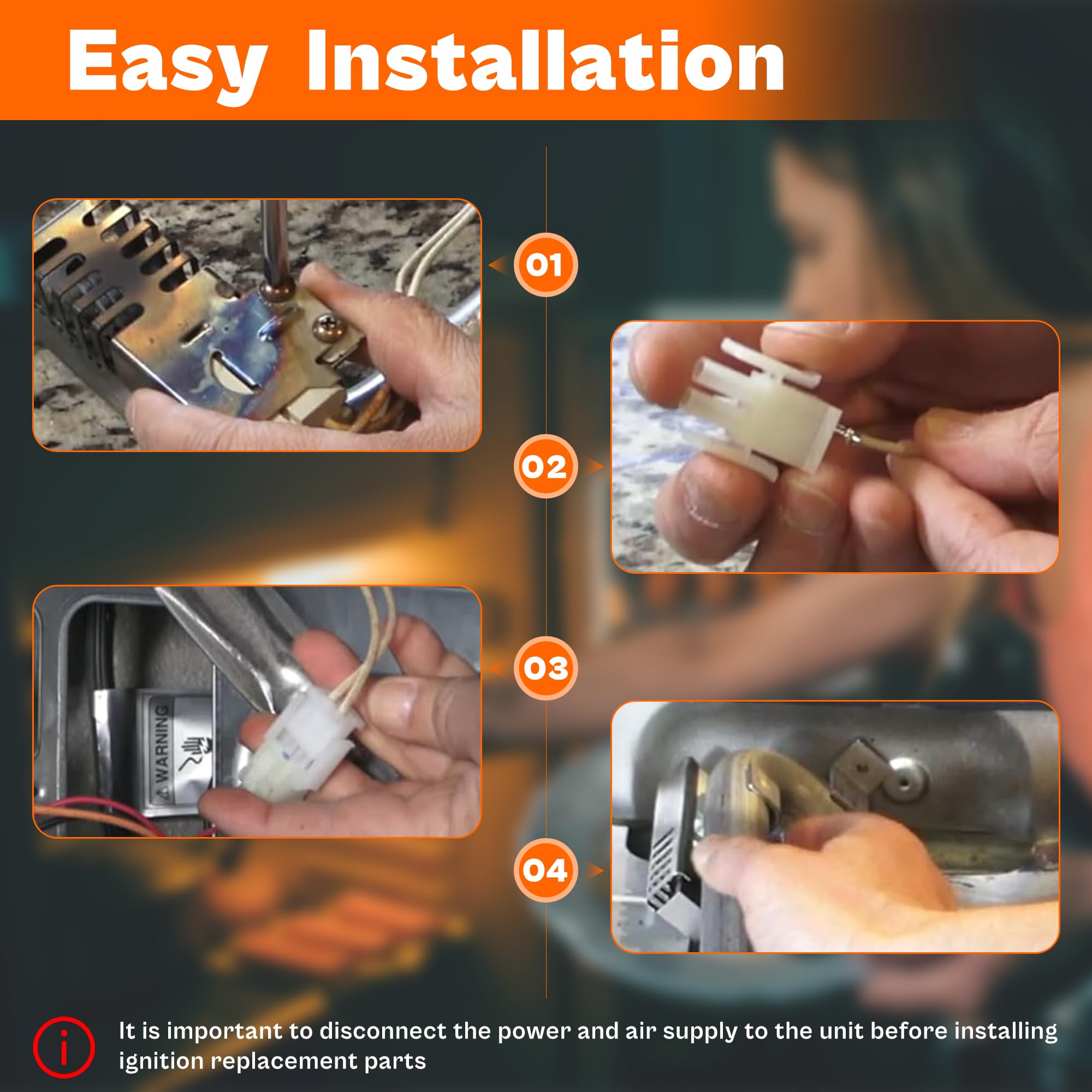 𝗡𝗘𝗪 WB13K21 Oven Igniter Replacement for G-E(JGB,JGS,AGB Series) - Image 7