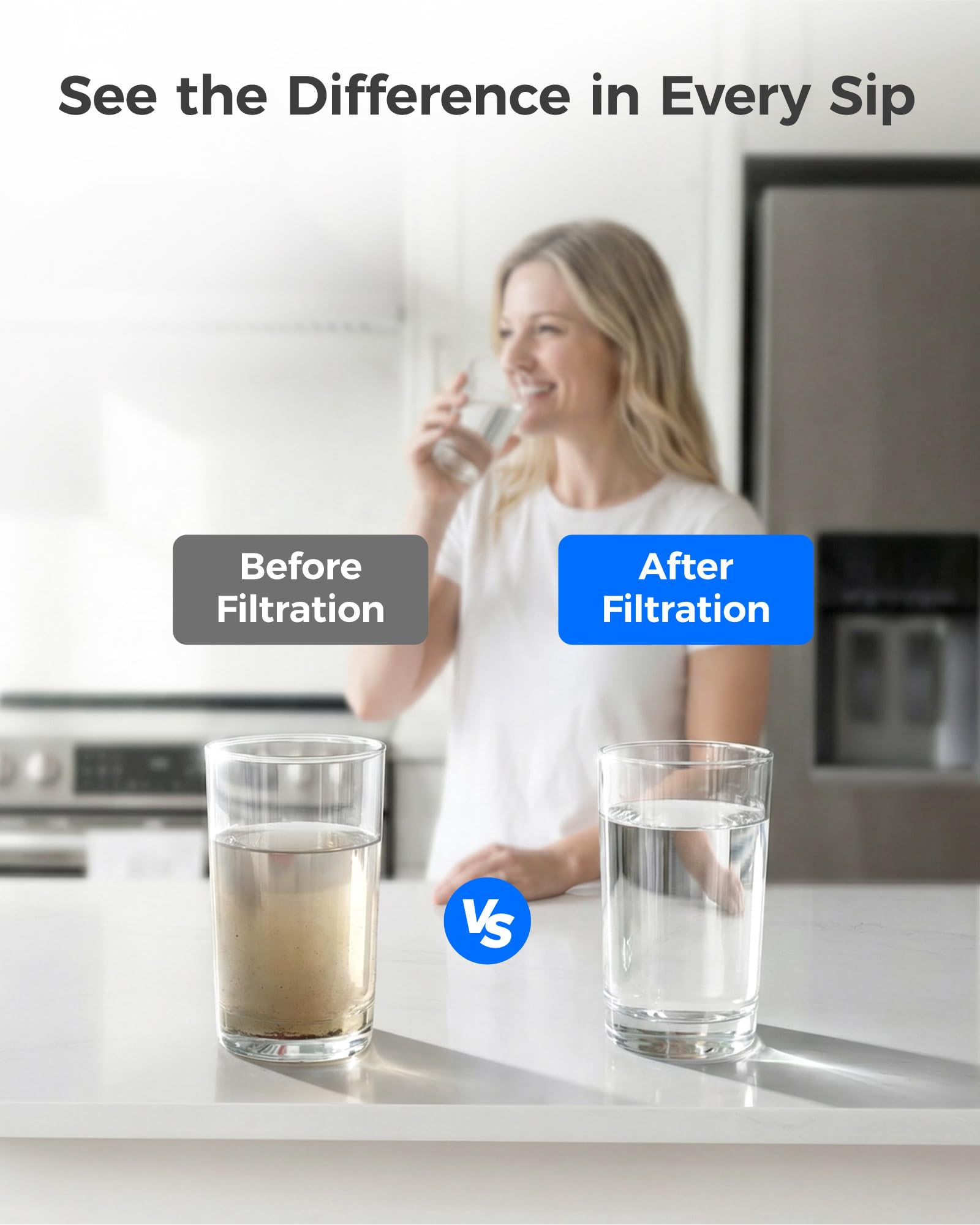 Waterdrop WD-F19C Water Filter Replacement for GE® RPWFE®, 3 Pack - Image 4