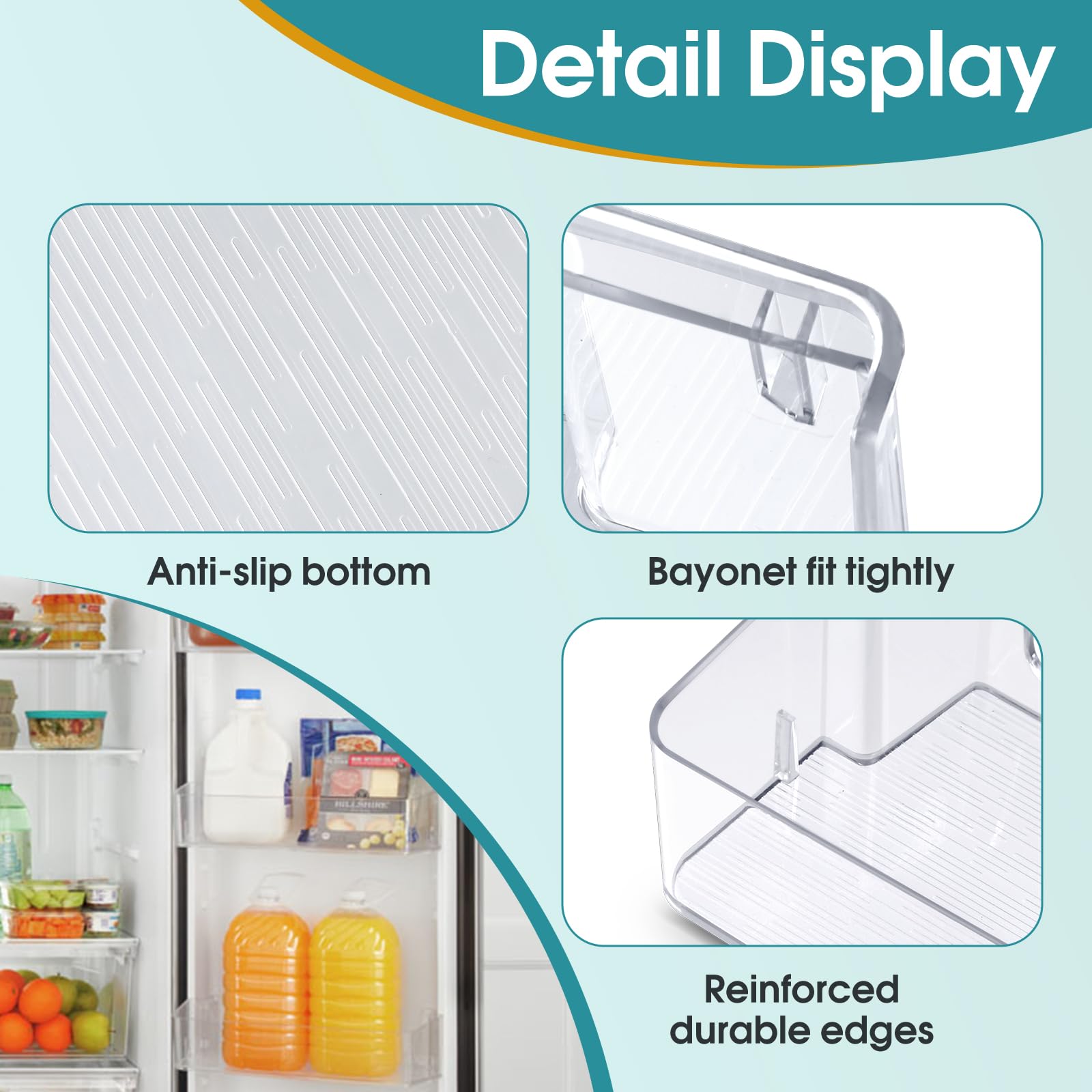 SUENTINSE OEM W11174793 Refrigerator Door Shelf Bin Compatible with Whirlpool Amana Kenmore Maytag, Replaces W11034658 W10910090 4585666 AP6285464 PS12348327 EAP12348327 - Image 5
