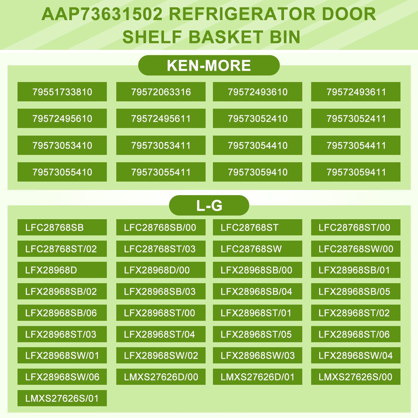 AAP73631502 LG Refrigerator Shelf Replacement (RIGHT) BY AMI PARTS - Image 4