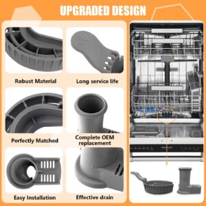 5304518968 Dishwasher Lower Spray Arm Support and 5304506518 Dishwasher Sewer Filter/Trap Drain Filter Replacement for Frigidaire Dishwashers Spray Arm Assembly Replaces 154252101,154292901,154294101