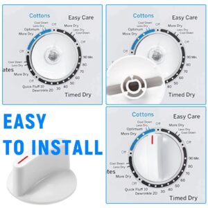 WH1X2721 Dryer Knob Replacement for Hotpoint & GE Dryer Machine Parts