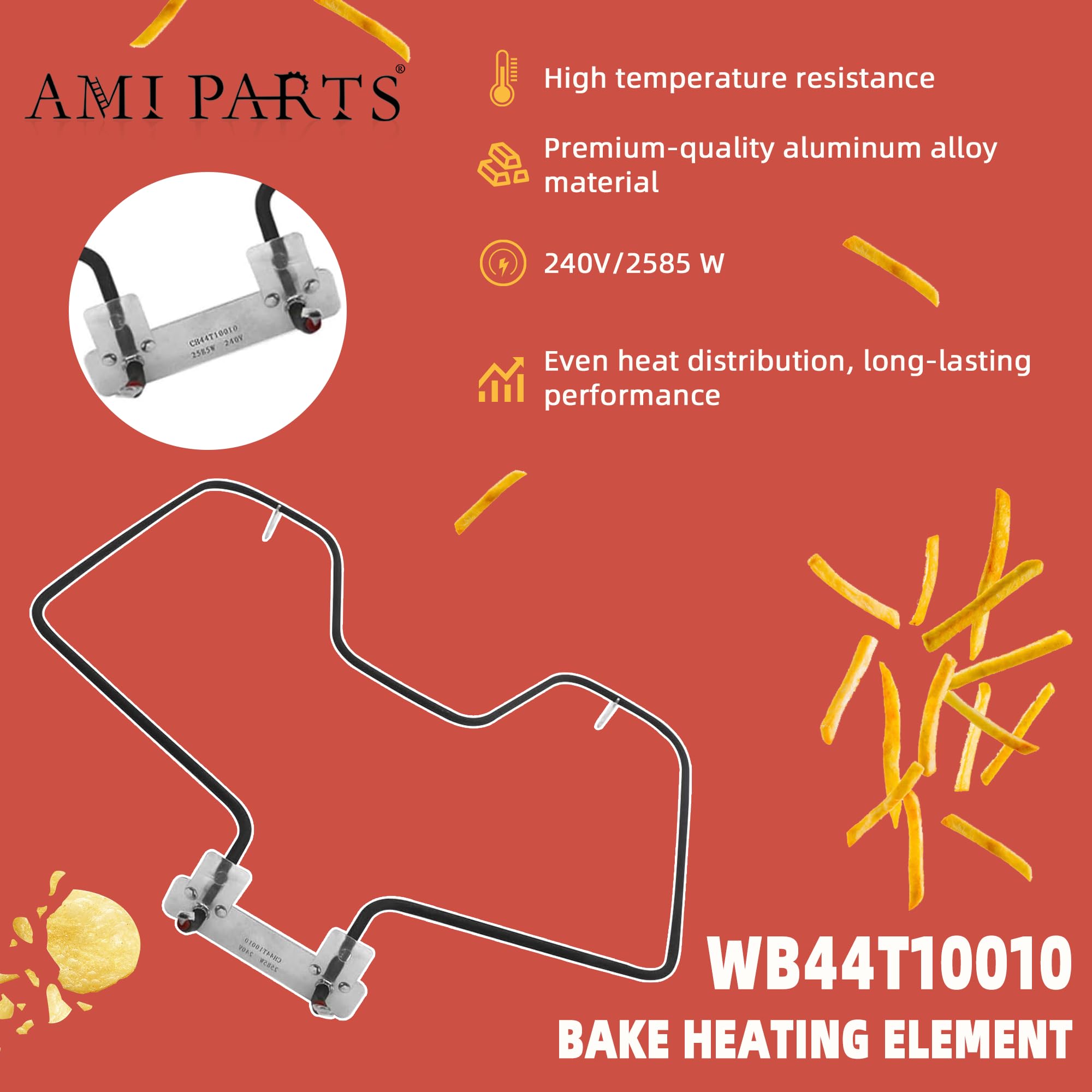 Upgrade WB44T10010 Range Oven Stove Bake Heating Element Fit for G-E - Image 4