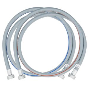 LG Genuine Washer Water Supply Hoses – 4.9 ft, Hot & Cold 2 Pack – Fits Most Standard 3/4" Washing Machine Connections (AGF30458330)