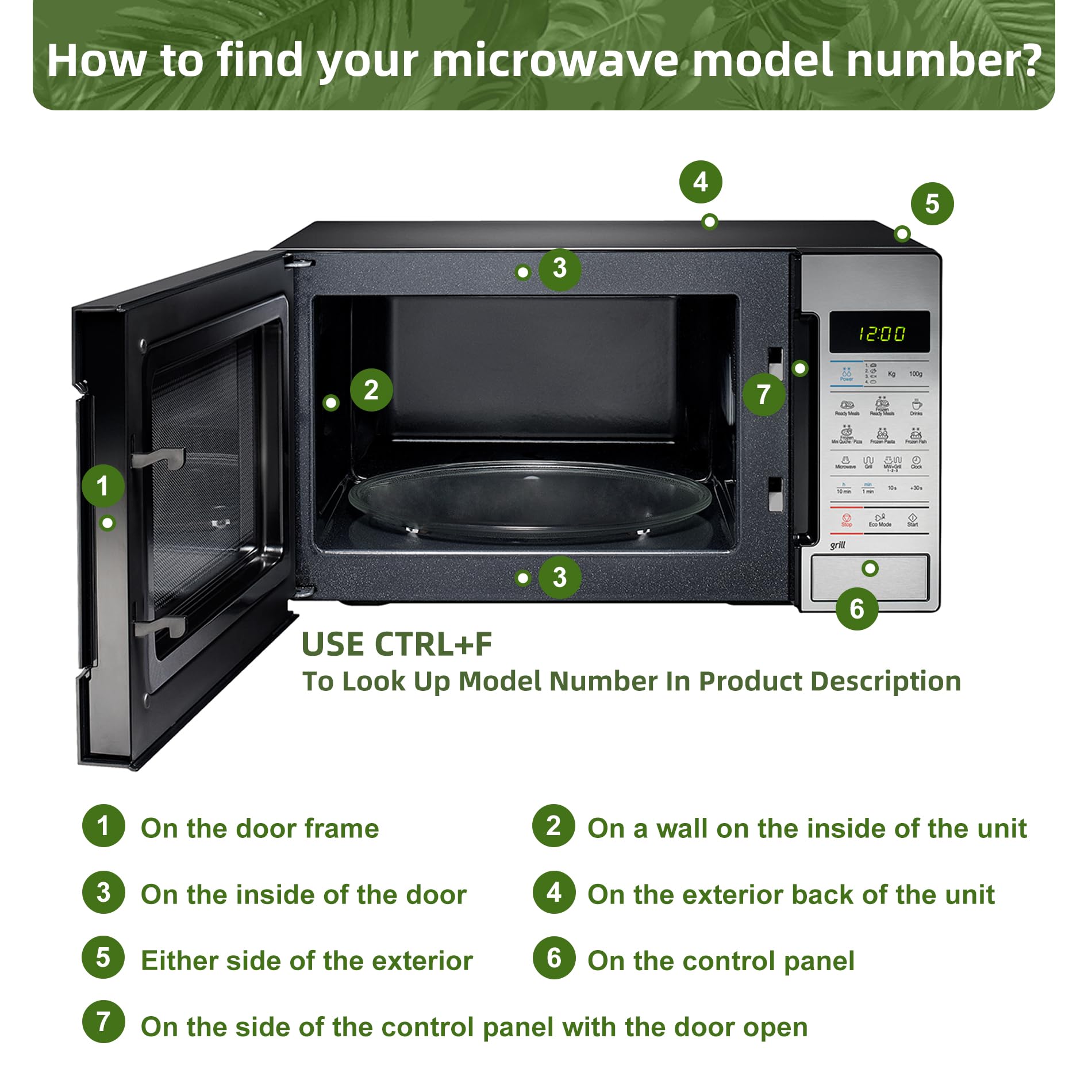 Smallest 9.6 Inch Microwave Plate Replacement Compatible With Panasonic Microwave Glass Plate F06016D00XN, 9.6" Microwave Plate Replacement for Nostalgia 0.7 cu.ft. 700W small retro microwaves - Image 7